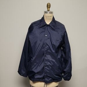 Continental Vintage Men's Navy Jacket/Windbreaker, Size L